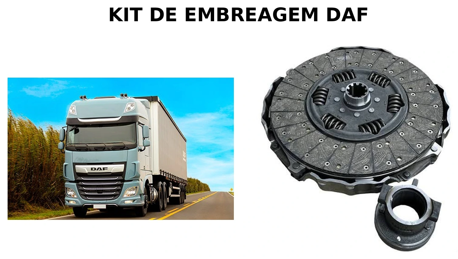 Foto enviada do kit de embreagem DAF
