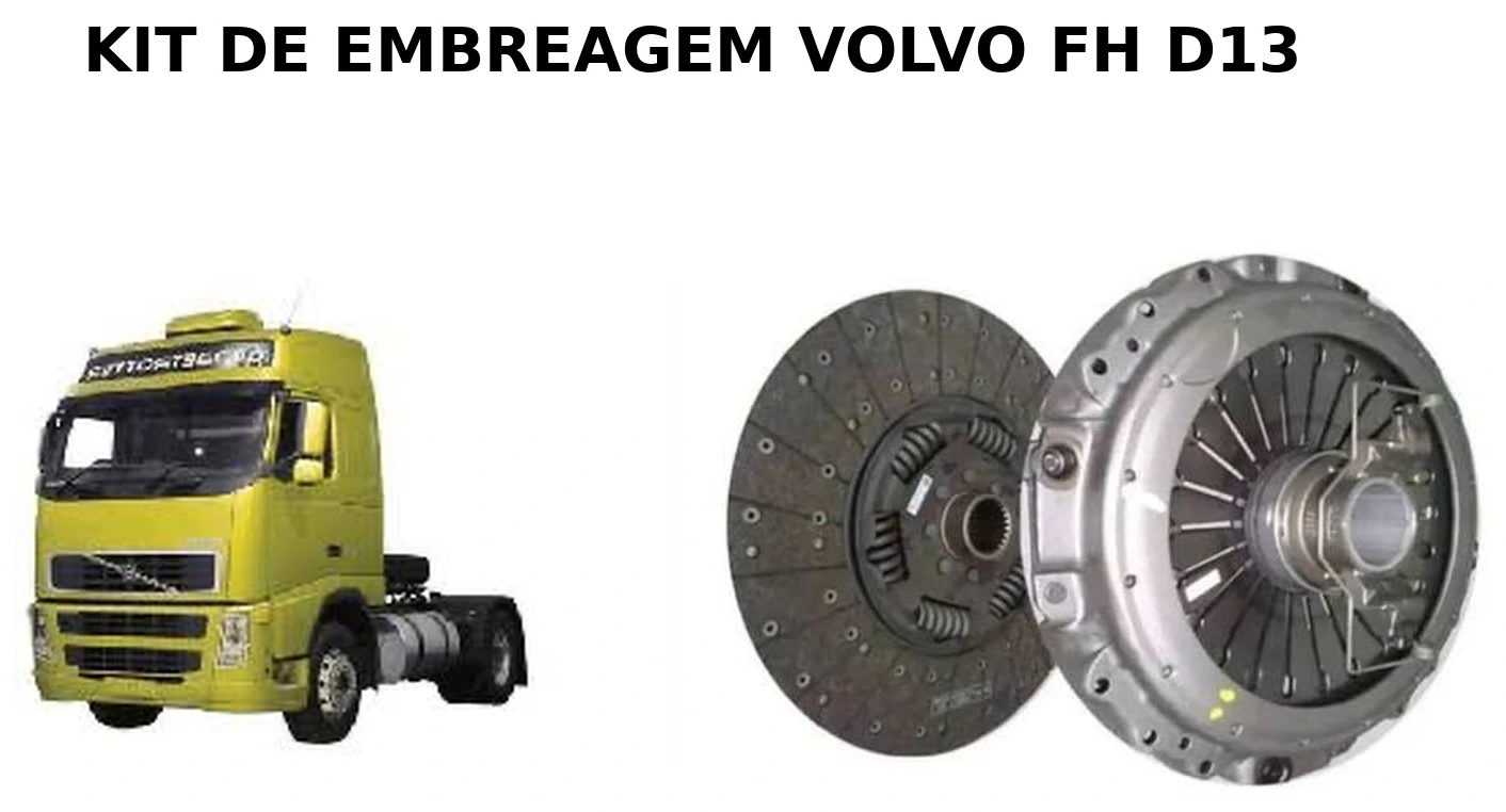 Kit de embreagem para caminhão Volvo FH D13